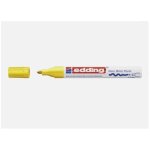 Edding 4 - 750005 marqueur n�5 peinture jaune - pointe de 2 � 4mm - compatible sur verre, m�tal, plastique, ...