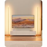 Edishine 2pcs lampadaire sur pied salon led � intensit� variable en continu, lumi�re blanc chaud 3000k, ...