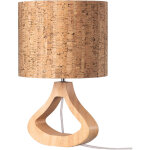 Edishine lampe de chevet, e27 4w ampoule led incluse, 2700k blanc chaud, abat - jour en �corce naturelle ...