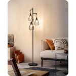 Edishine lampadaire dimmable, lampe sur pied 3 lumi�res en m�tal, luminosit� r�glables en continu, led ...