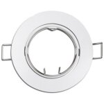 Edm - bague halog�ne m�tallique. oscillant. couleur blanche. �8. 4cm