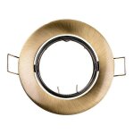 Edm - bague halog�ne m�tallique. oscillant. couleur or vieil. �8. 4cm