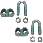 Edm - colliers de serrage din - 741 sjt01 avec filetage m8 3 / 8' en acier galvanisé (2 unités) Edm - colliers de serrage din - 741 sjt01 avec filetage m8 3 / 8' en acier galvanisé (2 unités)