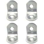 Edm - cornières de renfort an24 20x20x16mm en acier inoxydable (4 unités, vis comprises) Edm - cornières de renfort an24 20x20x16mm en acier inoxydable (4 unités, vis comprises)