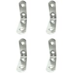 Edm - cornières de renfort an24 50x50x16mm en acier inoxydable (4 unités, vis comprises) Edm - cornières de renfort an24 50x50x16mm en acier inoxydable (4 unités, vis comprises)