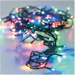 Edm ? guirlande lumineuse d'ext�rieur 24 leds multicolores ? c�ble vert ip44 ? longueur 2, 30 m ? fonctionneme ...