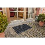 Edm - dimensions du paillasson profil : 60x40cm (largeur / profondeur) 100% caoutchouc.