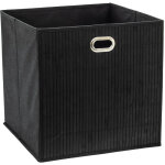 Panier pour meubles de salle de bain bambou noir 31x31x31cm Panier pour meubles de salle de bain bambou noir 31x31x31cm