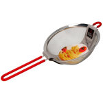 Edm - passoire en inox, manche en silicone, 20 cms. Edm - passoire en inox, manche en silicone, 20 cms.