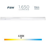 Edm - r�glette led connectable 113cm - 18w - 1650lm - 4000k - 31697