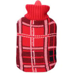 Edm - sac � eau chaude classique ecossaise rouge 2 l