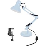 Lampe de bureau bleue pixi e27 baby blue ? ensemble avec base et pince ? edo aolutions Lampe de bureau bleue pixi e27 baby blue ? ensemble avec base et pince ? edo aolutions
