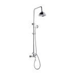 Rousseau colonne de douche avec robinet mitigeur mecanique retro - chrome