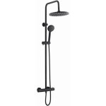 Edouard rousseau - colonne de douche avec robinetterie thermostatique pagan - noir