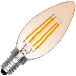 Efectoled - ampoule led filament e14 6w 600 lm dimmable c35 bougie gold no flicker 2700k blanc chaud