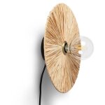 Efectoled ? applique murale en raphia kanga ? compatible ampoule e27 ? finition artisanale pour salon ...