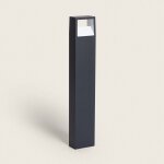 Efectoled - balise led 9w extrieure aluminium en saillie sur pied 80cm sheffield anthracite