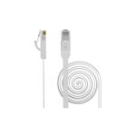 Cble rseau u / utp flat patch ethernet rj45 cat6 openetics 67400 cordon de 0. 5m jusqu' 5m 0. 5 m