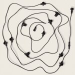Guirlande led ext�rieure avec 10 douilles b22 10m noir ip44 noir