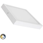 Efectoled - plafonnier led carr� 18w extra - plat cct s�lectionnable 205x205 mm s�lectionnable (chaud ...