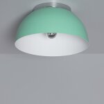 Efectoled - plafonnier rond aluminium �305 mm bosco silver vert c�ladon