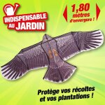 Outiror - effaroucheur type aigle gant avec mt de 3, 70m de haut - protection de vos cultures