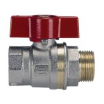 Robinet boisseau sph�rique laiton bague mf manette alu 8x13