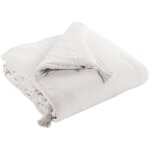 L'effet papillon - edredon gaze de coton 150 x 150 cm chantilly blanc