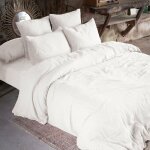 L'effet papillon - housse de couette double gaze de coton 240x260 cm blanc chantilly L'effet papillon - housse de couette double gaze de coton 240x260 cm blanc chantilly