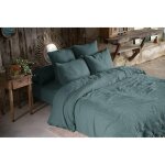 L'effet papillon - pack double gaze de coton housse de couette 240 x 220 cm + 2 taies d'oreiller 60 x ...