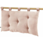 L'effet papillon - t�te de lit avec passants gaze de coton 50x80 gaia rose guimauve
