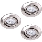 Eglo - lot de 3 spots led encastrables spots lampes pivotantes lampe bross�e paulmann 920. 26