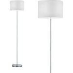 Eglo - lampadaire hotel nickel blanc tissu abat jour �35 cm trio lighting