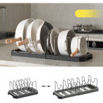 �gouttoir extensible pour casseroles et po�les, �tag�re de rangement pour ustensiles de cuisine, porte ...