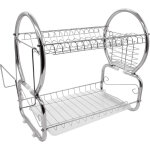 Skecten - gouttoir à vaisselle en acier à 2 étages avec plateau égouttoir pour la cuisine ? capacité ... Skecten - gouttoir à vaisselle en acier à 2 étages avec plateau égouttoir pour la cuisine ? capacité ...