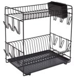 gouttoir  vaisselle grand noir - 43x25x41, 5