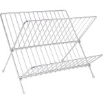 Egouttoir vaisselle. �gouttoirs pliables en forme de x � deux niveaux de grande capacit� en acier inoxydable ...