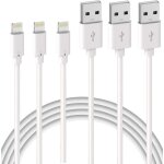 Einemgeld - lot de 3 cble de chargeur iphone 2m?mfi certifi? fil lightning charge rapide pour iphone ...