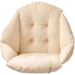 Coussin de chaise avec dossier sige coquille fauteuil velours douillet elastique impermeable pour chaise ...