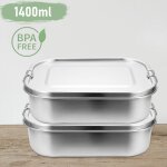 Einfeben 2x 1400ml lunch box inox lunch box inox lunch box maternelle sans bpa