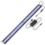 Swanew - 45w aquarium led avec minuterie coquillage dcoration rvb tanche, 107 - 130cm
