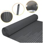Einfeben - canisse double face pvc, gris anthracite, 1. 4 x 4 m, rsistant aux uv tapis de protection ...