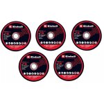 Einhell kit de 5 disques de coupe fins ? 76 mm ? m�tal ? al�sage 10 mm