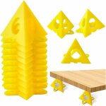 Ej. life lot de 20 supports en forme de pyramides jaunes pour porte d'armoire a