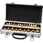 24 pi�ces fraise defonceuse 1 / 4 inch fraise bois fraises � rainurer carbide router bits fraise � menuiserie ...