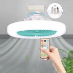 Ej. life - 36w lampe ventilateur plafond, luminaire ventilateur plafonnier, e27 lustre ventilateur de ...