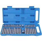 Ej. life - lot 40 pi�ces embouts de vissage, jeu d'embouts torx avec adaptateur d'entra�nement 1 / 2' ...