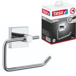 Ekkro d�rouleur papier toilette, finition brillante m�tal chrom�, adh�sif, 110mm x 133mm x 47mm - tesa ...