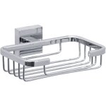 Tesa - ekkro porte - savon, finition brillante mtal chrom, adhsif, technologie sans percer, 118 mm ...