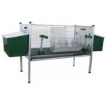 Eko clapier 200003 ropet 2 compartiments 102 / 162x51x42 / 80cm
